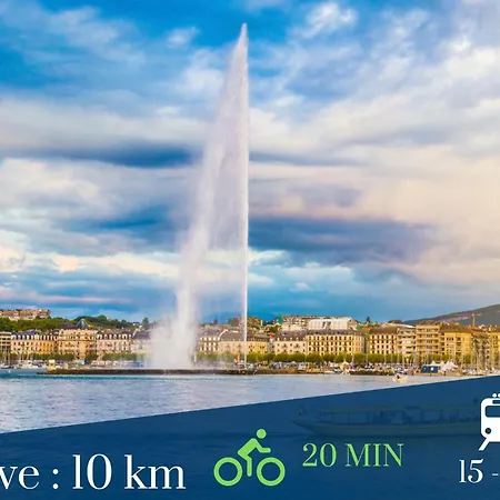 Homey Purity / New / Parking Gratuit / Proche Tram / Aux Portes De Geneve *